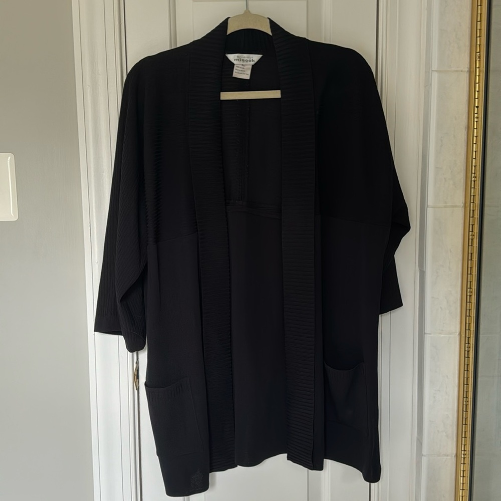 Misook Black Cardigan